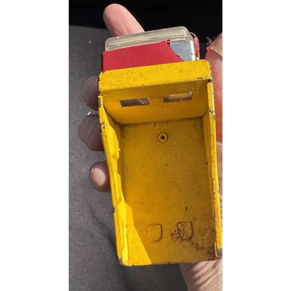 Tonka Tiny Dump Truck 1963 Red & Yellow Pressed Steel Metal Vintage -Lo14